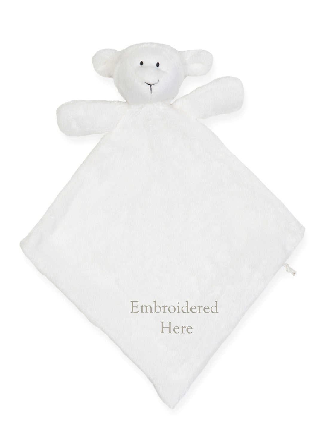 Baby Lamb Embroidered Name Comforter