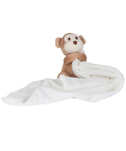 Load image into Gallery viewer, Baby Monkey Embroidered Name Comforter.
