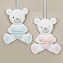 Load image into Gallery viewer, Teddy Bear Plaque - Precious Baby Boy
