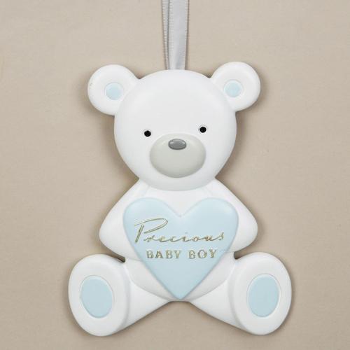 Teddy Bear Plaque - Precious Baby Boy